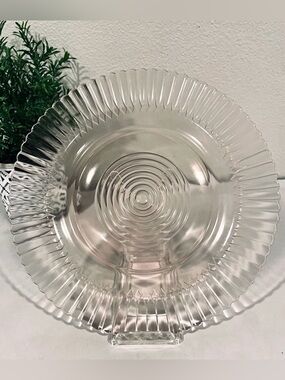 ☀️2/$20 Macbeth-Evans Pink Petalware 9” Depression Glass Bread & Butter Plate